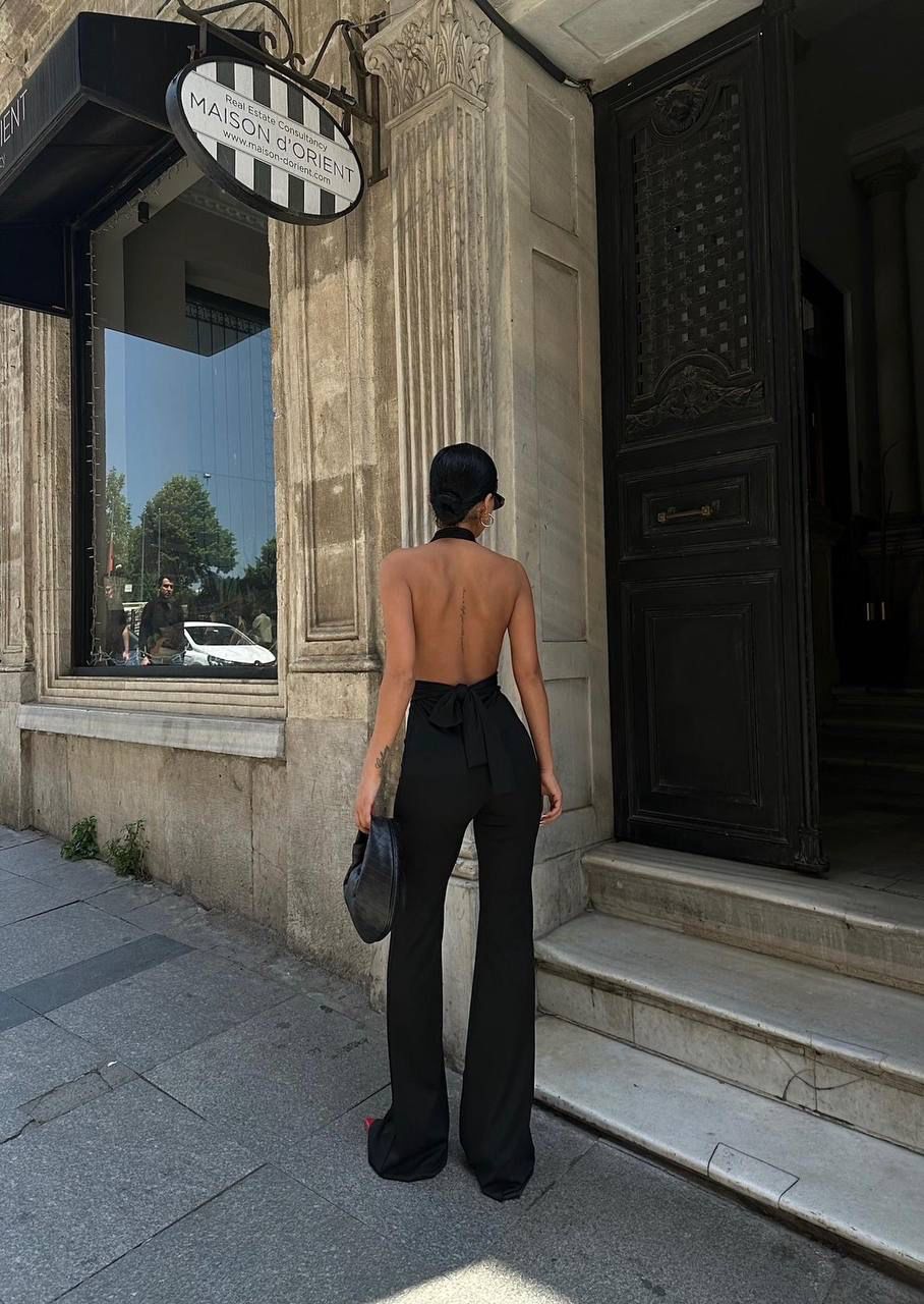 Salopeta cu pantalon evazat MNS018