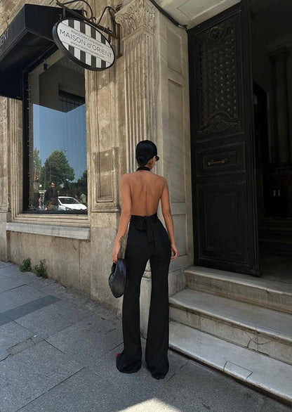 Salopeta cu pantalon evazat MNS018
