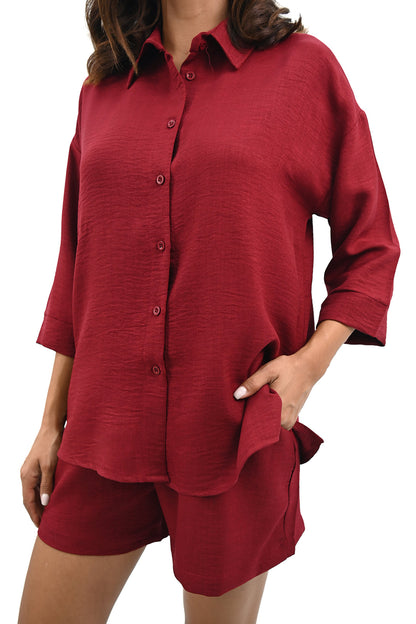 Compleu casual grena  MN0026