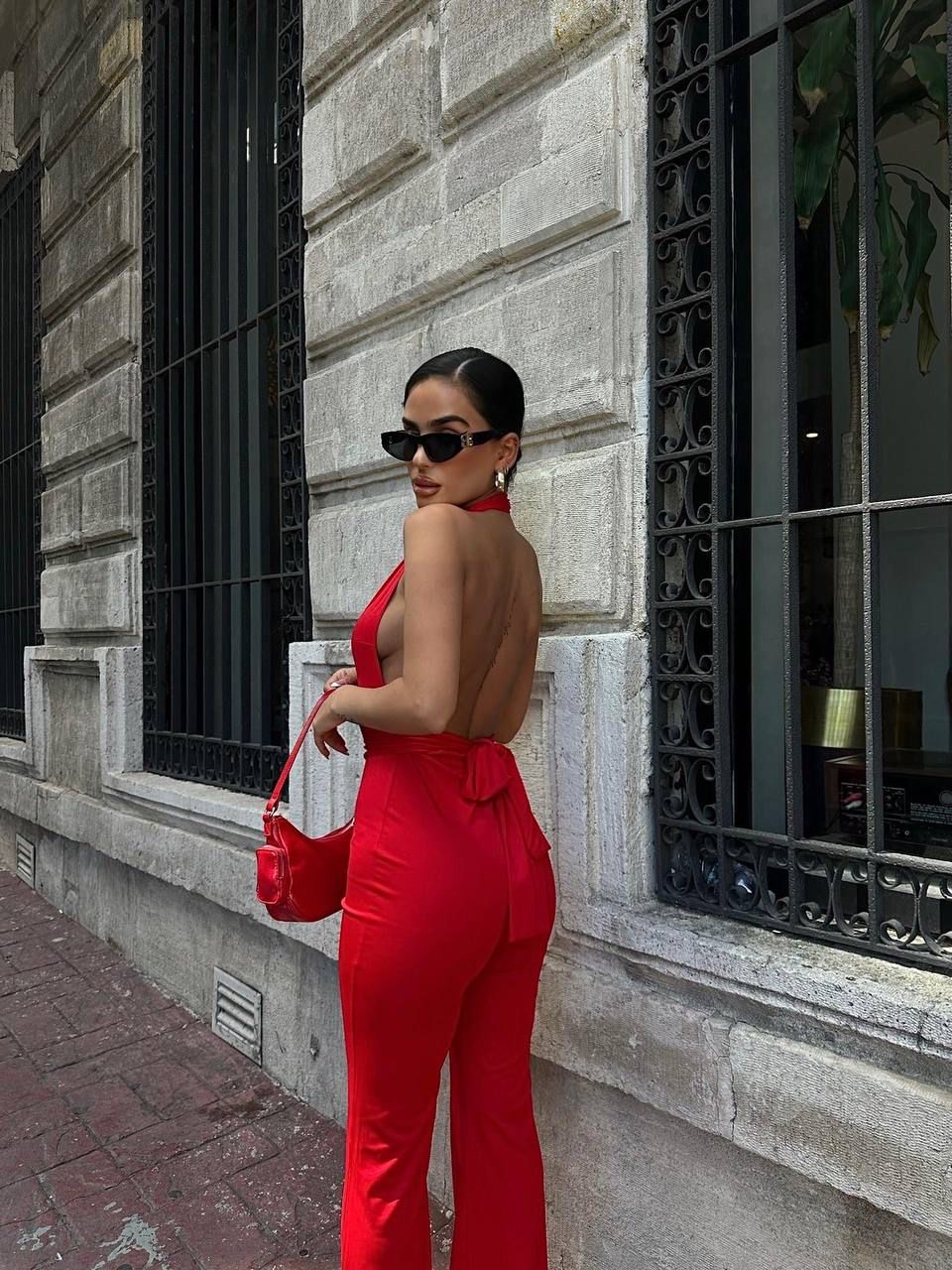 Salopeta cu pantalon evazat MNS017