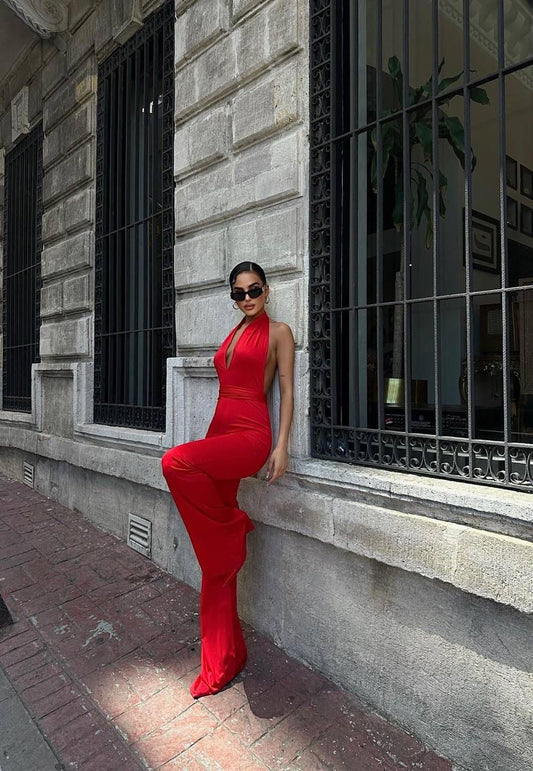 Salopeta cu pantalon evazat MNS017